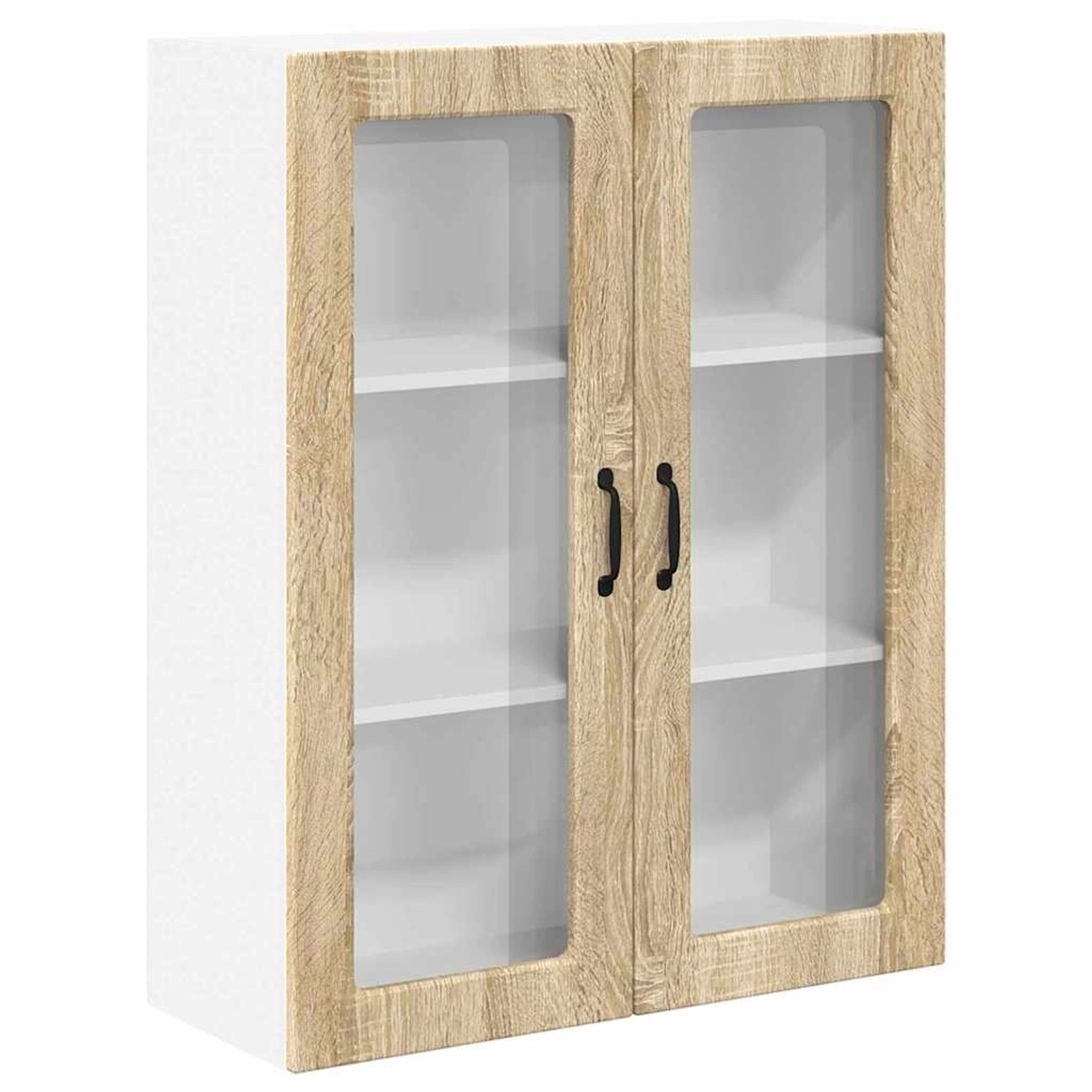 vidaXL Küchenwandschrank Sonoma-Eiche 80 x 31 x 100 cm Holzwerkstoff 885157 günstig online kaufen