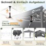 Sekey Faltpavillon 3x3 m: Einfacher Pop-Up Aufbau mit Zentralverschluss und 4 Seitenteilen. Schnelle Montage des Partyzelts.