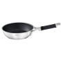 RÖSLE Bratpfanne SILENCE PRO 20 cm aus Edelstahl mit schwarzer ProResist Antihaftbeschichtung und ergonomischem Griff.