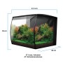 Fluval Flex 2.0 Süßwasser-Aquarienset 57 l mit gebogener Front, bepflanzt, Maße 41,5x39x40 cm.