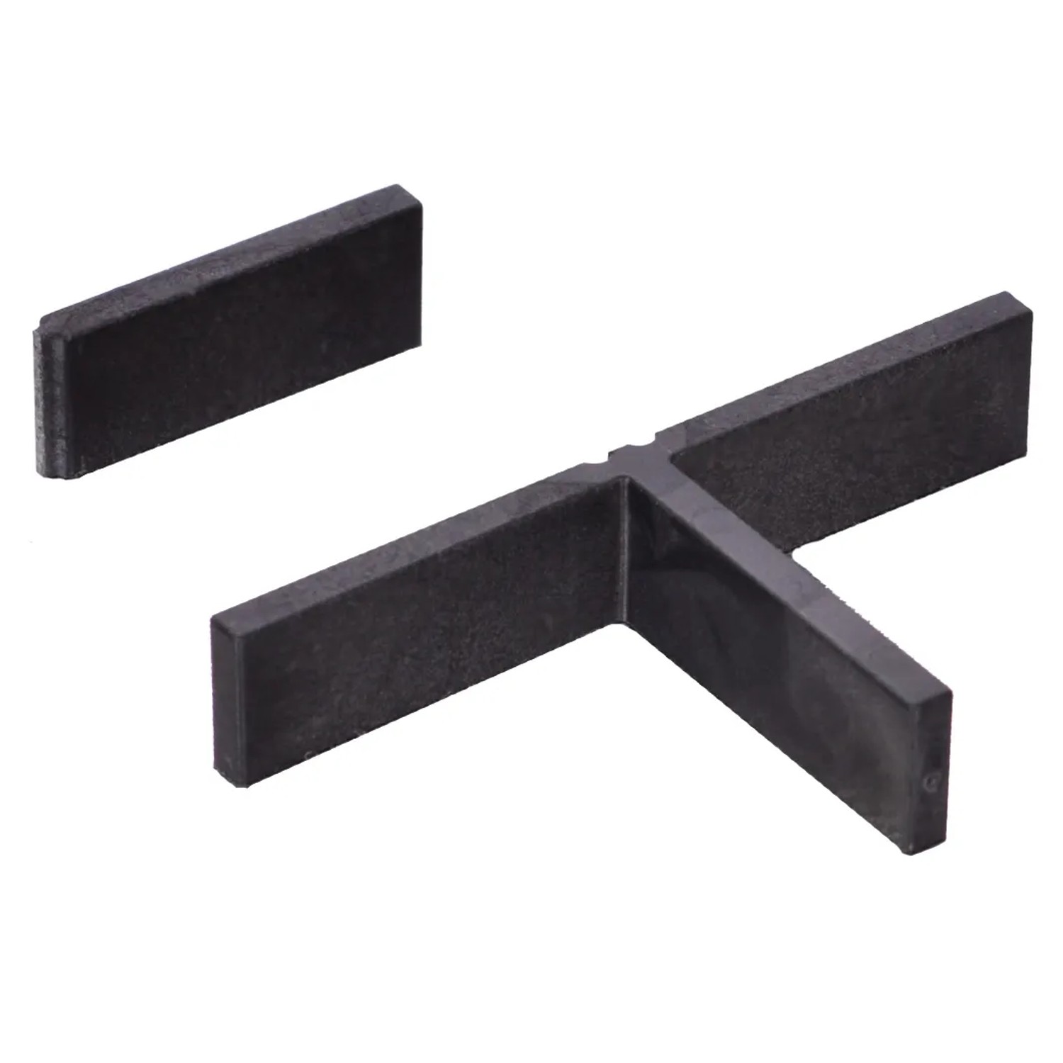 Schwarzes Fugenkreuz 20 mm für Terrassendielen, Montagehilfe und Abstandshalter.