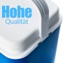 BigDean Kühlbox 24 Liter Blau Weiß Inklusive 6 Kühlakkus Bis Zu 14 Stunden  Kühlung Kühltasche Für Unterwegs Outdoor Thermobox Für Picknick Camping_5