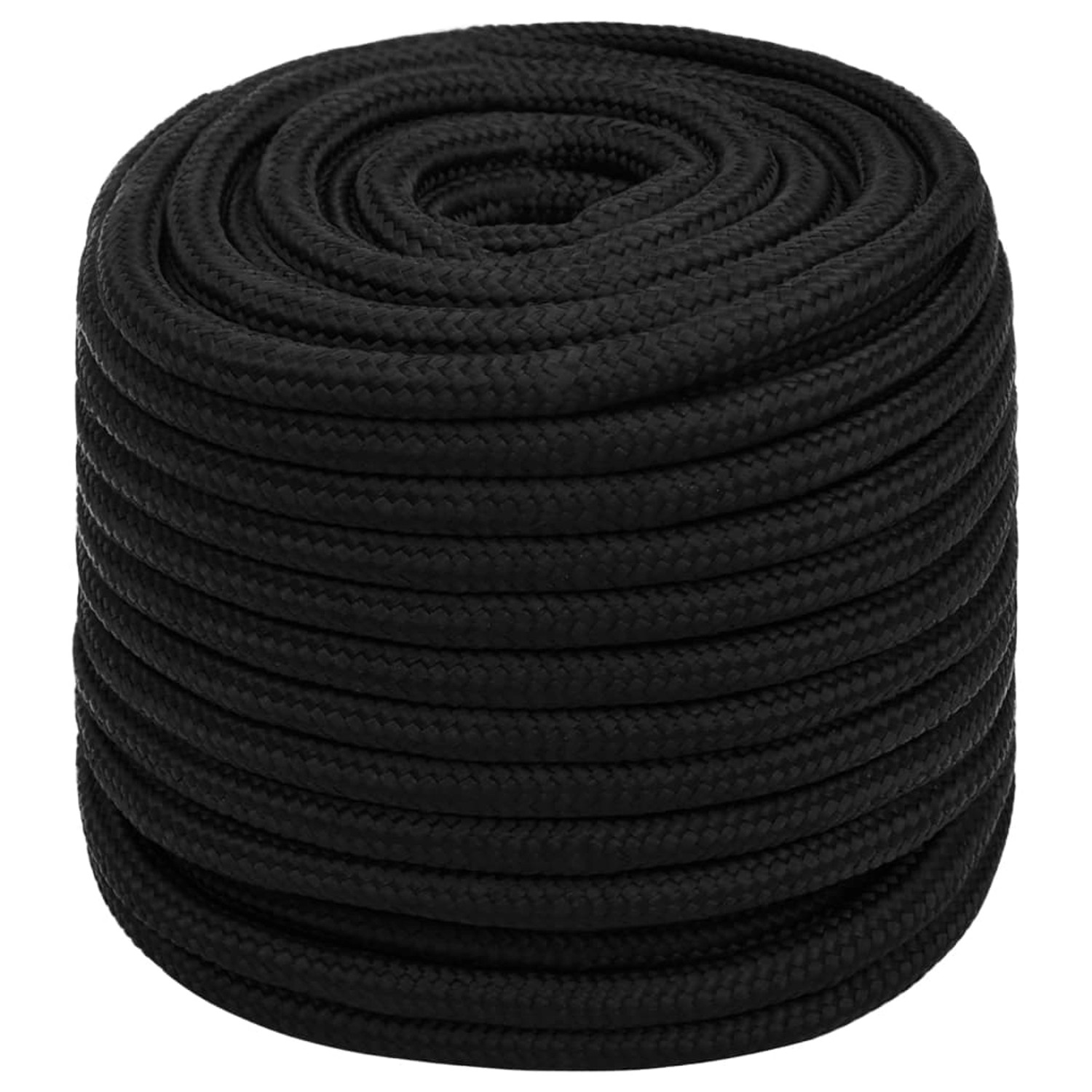 vidaXL Arbeitsseil Schwarz 18 mm 50 m Polyester 152838
