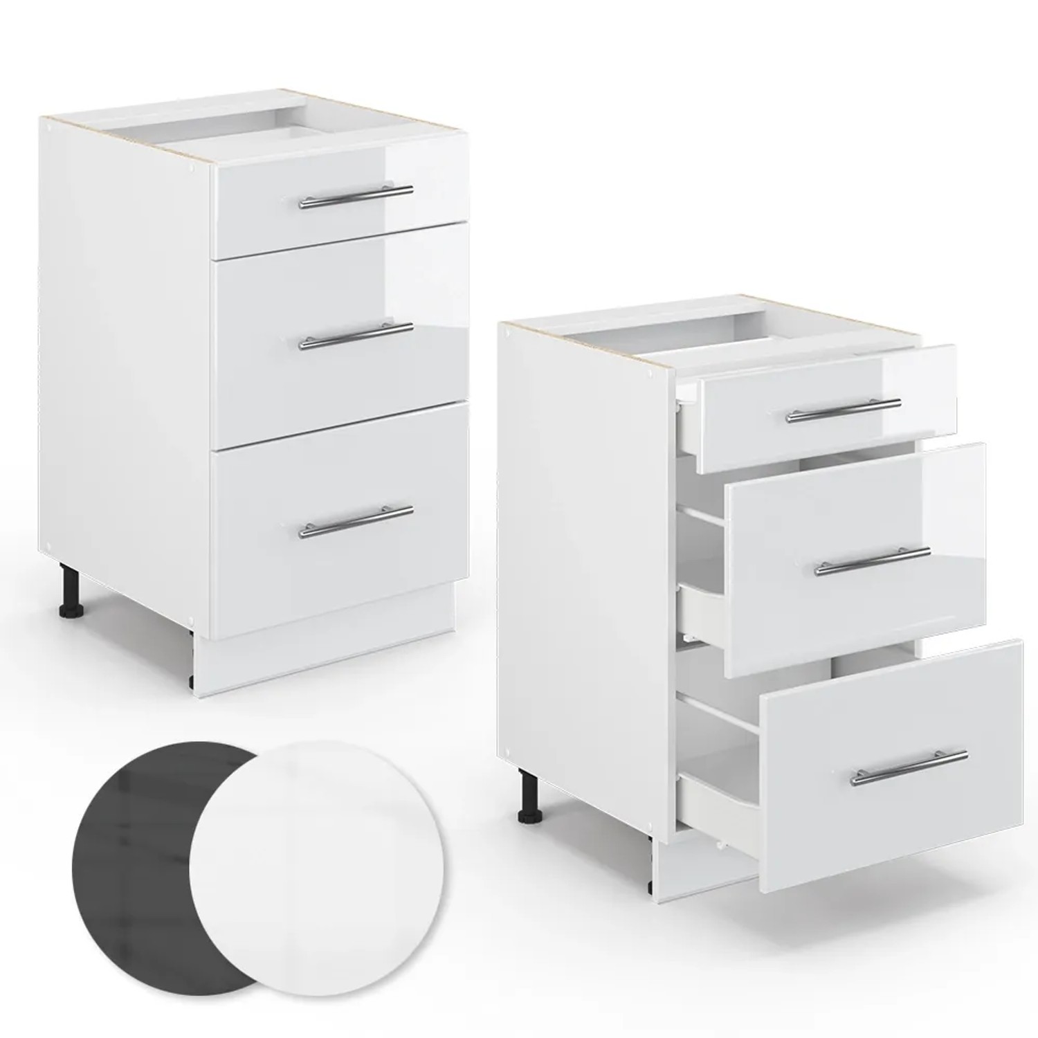 Kuchenunterschrank 50 Cm Breit Mit Schubladen