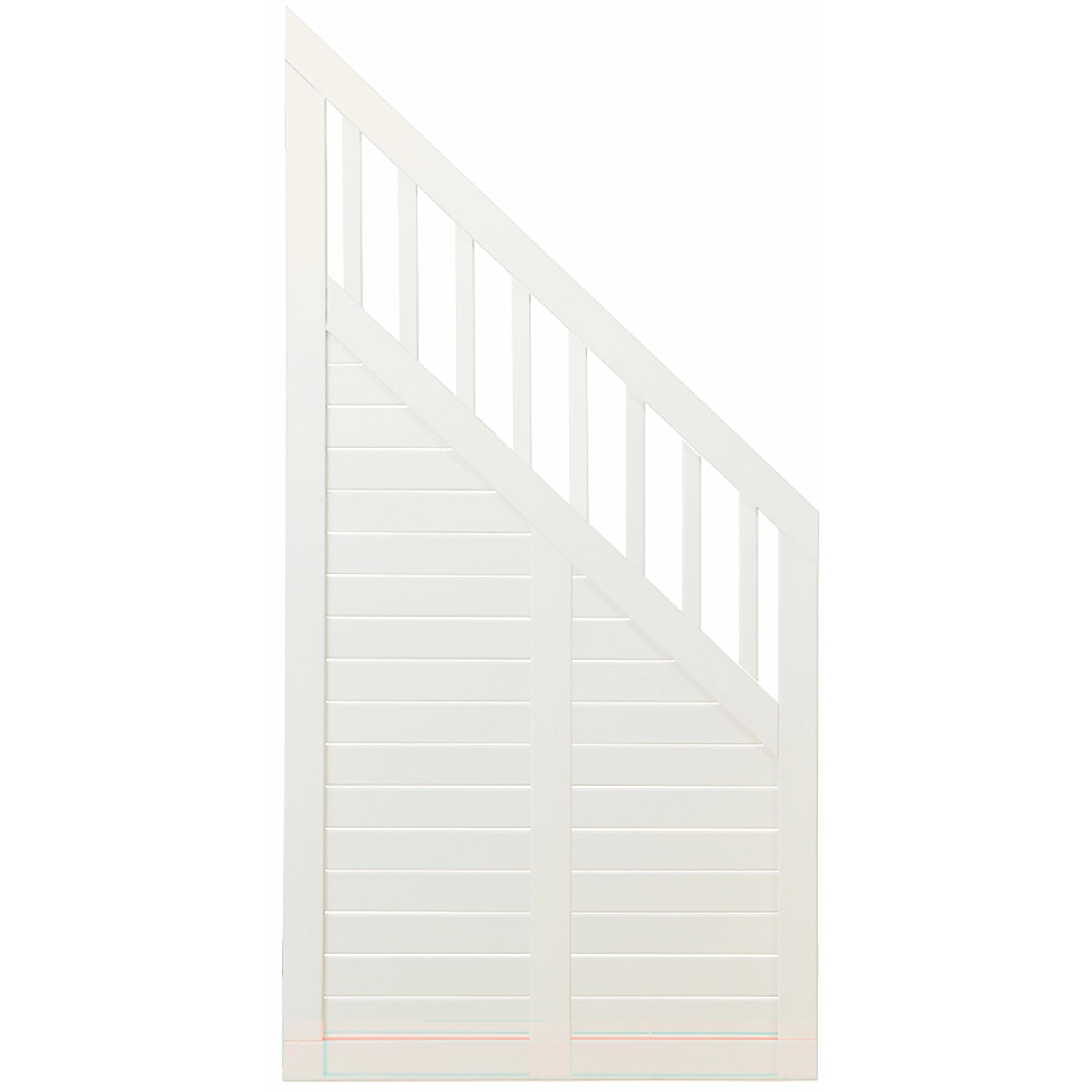 Sichtschutzzaun Nostalgi Nadelholz Weiß 90 cm x 180 /95 cm günstig online kaufen