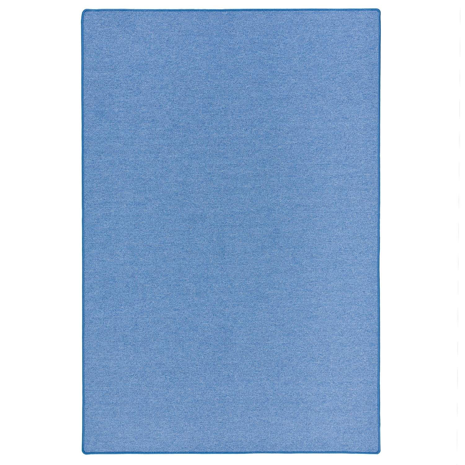 Blauer Snapstyle Feinschlingen Velour Teppich, 80x400cm, ideal für Fußbodenheizung.