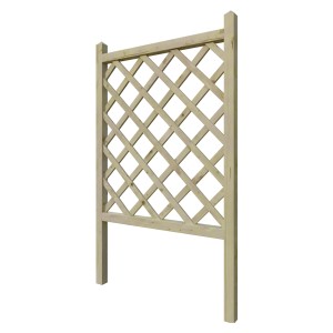 Grünes T&J Rankgitter Jan, 80x45x135 cm, aus Holz, für Kletterpflanzen im Garten.