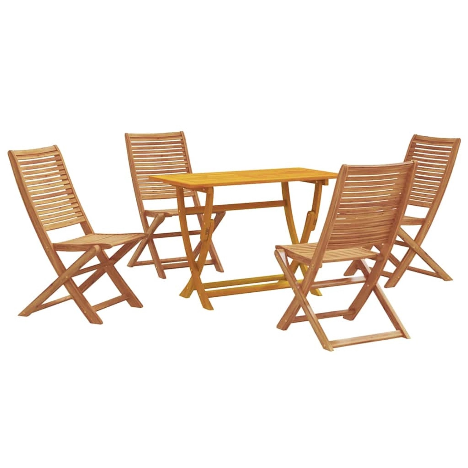 vidaXL Garten Essgruppe mit Kissen 5-Tlg Braun Akazie Massivholz 3375762 günstig online kaufen