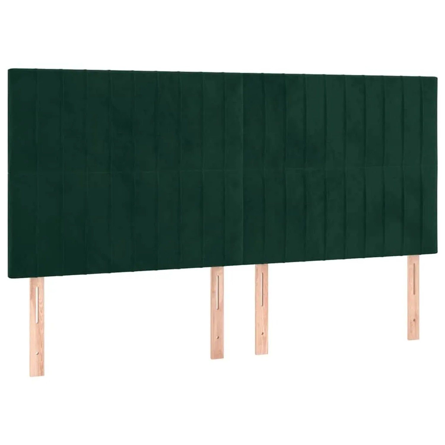 vidaXL Kopfteil Dunkelgrün 160x5x118/128 cm Samt 3116627
