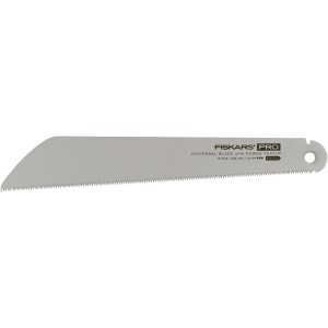 Fiskars Zugsägeblatt, 25 cm, 13 TPI Power Tooth, silbernes Sägeblatt für Gartensägen.