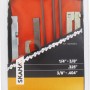 Skana Schärf-Set für Sägeketten, Universal: Feilen, Halter, Tiefenbegrenzerlehre und Schwertnutreiniger im Set.