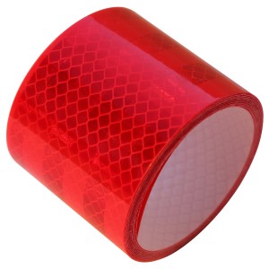 Rolle Las Reflektorband, selbstklebend, rot, für Autoanhänger.