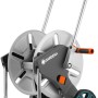 Gardena CleverRoll M Metall Schlauchwagen: Metalltrommel, Räder, Griff. Für bis zu 60m Schlauch.