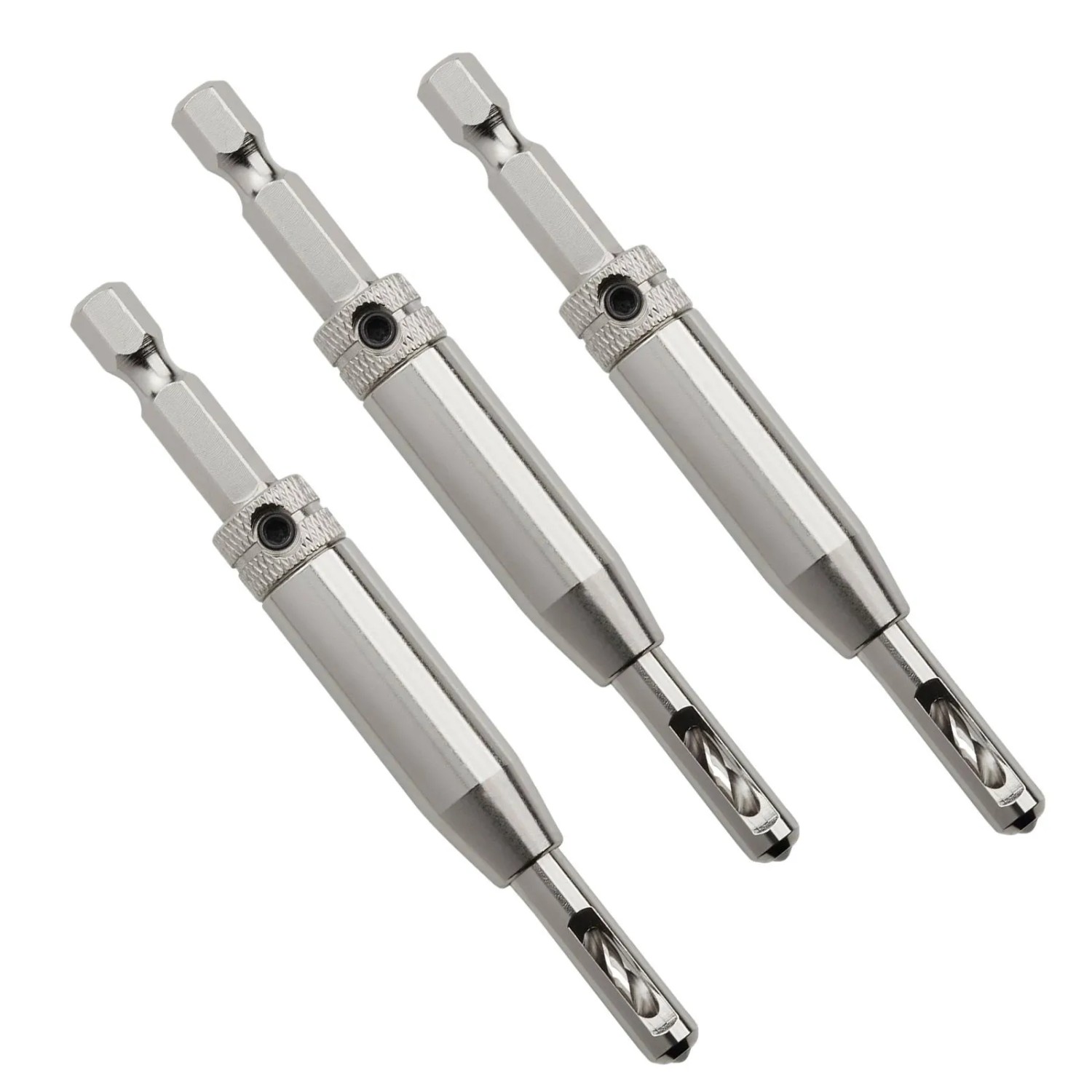 SOTECH 3 Stück Zentrierbohrer Ø2,7 mm HSS4241 mit Sechskantschaft Zum Vorbohren Von Schrauben mit Ø3,5 mm