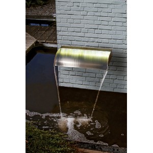 Ubbink Nevada Wasserfall mit LED, 60 cm breit, inklusive Pumpe und Becken als Komplettset.