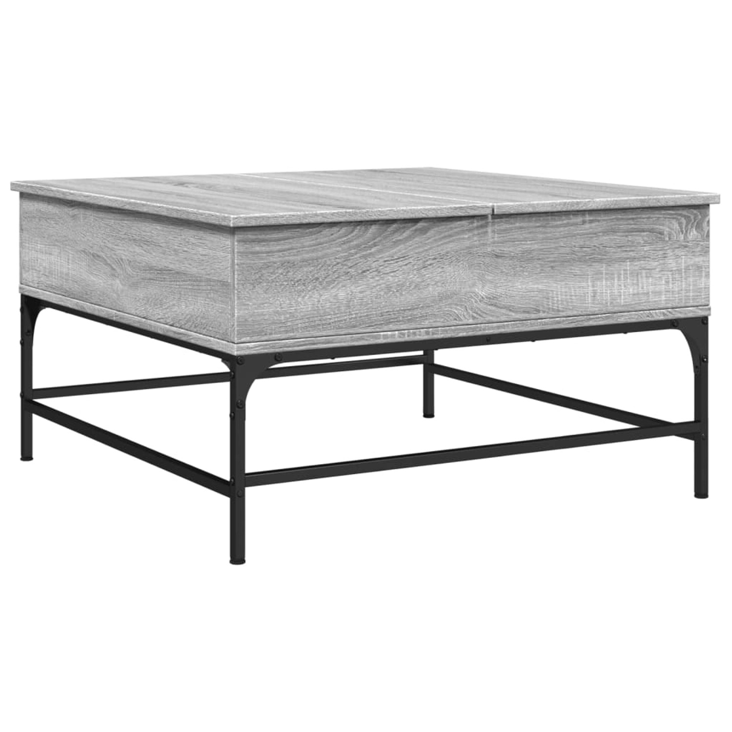 vidaXL Couchtisch Grau Sonoma 80x80x45 cm Holzwerkstoff und Metall 845404 günstig online kaufen