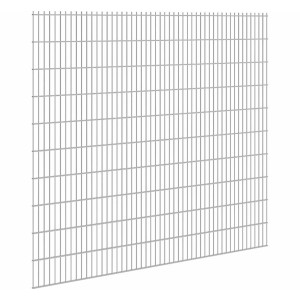 Verzinkte Doppelstabmatte 8/6/8, 203x251 cm, für Gartenzaun-Systeme.