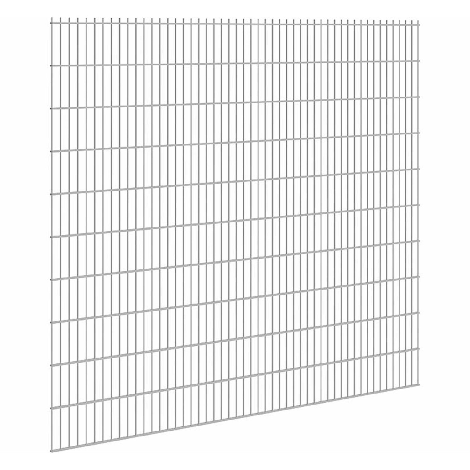 Doppelstabmattenzaun Stärke 8/6/8 Verzinkt 203 x 251 cm günstig online kaufen