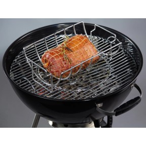 Dangrill Spare-Rib-Halter Aus Edelstahl – Grillhalter Für Rippchen & Braten, 32x16x7,5 Cm