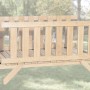 Tabaluga Verbindungsbrücke aus Holz für Spieltürme Typ 816, naturbelassen.
