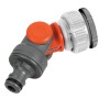 Gardena Winkelhahnstück für 26,5/33,3 mm Gewinde, drehbar für Schlauchwagen.