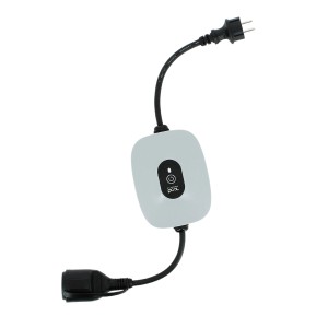 Gre Smart Plug, weiße smarte Steckdose für Pool-Geräte mit Bluetooth-Steuerung.