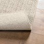 Cremefarbener Outdoor-Teppich (240x240 cm) in Jute-Optik von vidaXL, geeignet für Innen- und Außenbereiche.