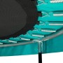 Detailansicht eines grünen Salta Trampolin Comfort Edition (ø 153 cm) mit Federn.