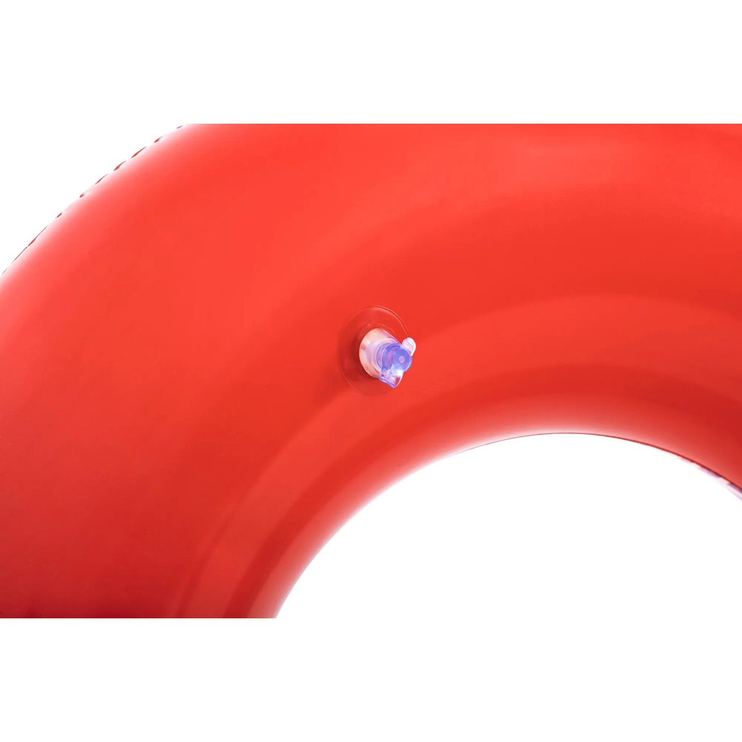 Detailaufnahme: Roter Bestway Schwimmring Summer Swirl mit Ventil, Ø 80 cm.
