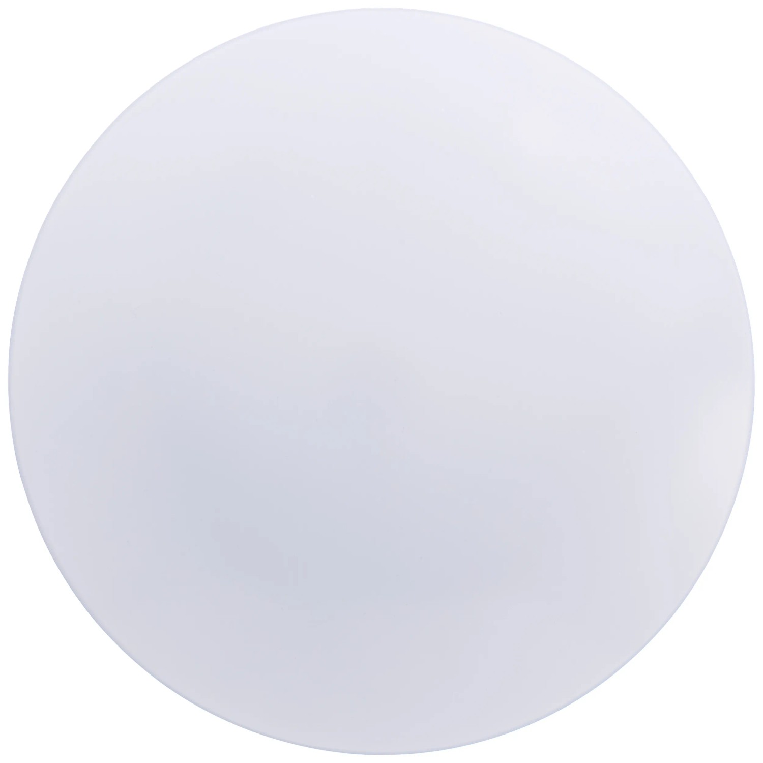 Weiße, runde Brilliant Farly Außen- und Deckenleuchte aus Metall/Kunststoff.