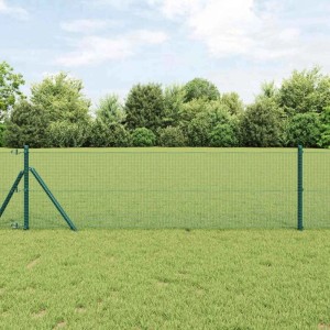 vidaXL Geschweißter Drahtzaun Grün 0,5 x 100 m 42005129