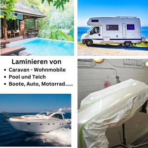 DD Composite Polyesterharz Set: 1kg Harz, 1m² Glasfasermatte. Ideal für Caravan, Pool, Boote, Auto, Motorrad.