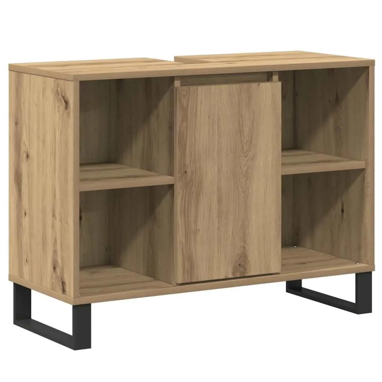 vidaXL Badezimmerschrank Artisan-Eiche 80 x 33 x 60 cm Holzwerkstoff 873899 günstig online kaufen