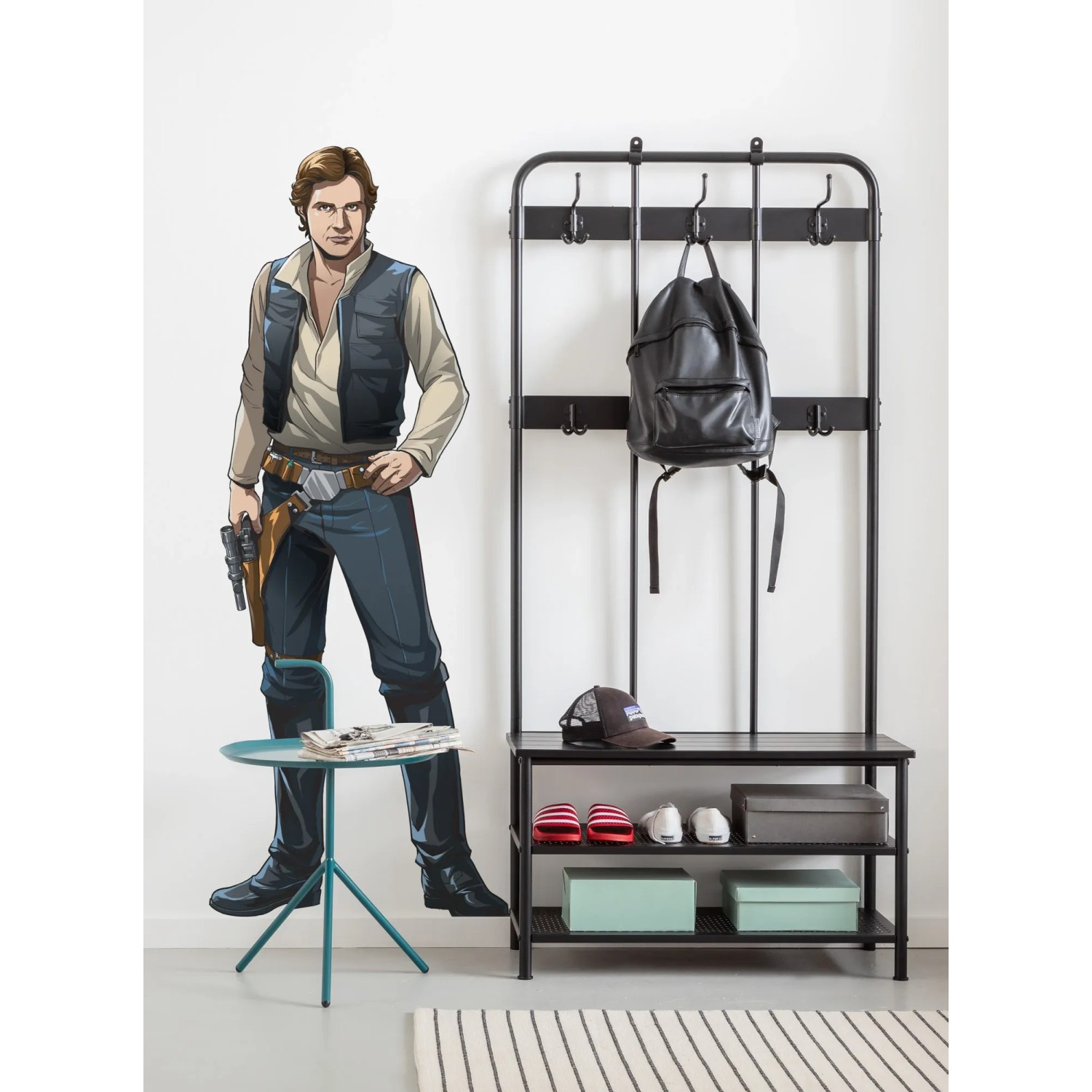 Komar Fototapete Star Wars Han Solo (127x196cm) im Kinderzimmer.
