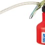 LUX Ölkanne, 250 ml, rote Kunststoffflasche mit flexiblem Ausguss für Wartung und Autoreparatur.