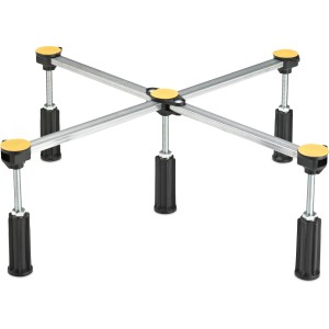 Universal Duschwannenfuß für Acrylduschwannen, höhenverstellbar mit 5 Füßen für stabilen Halt.