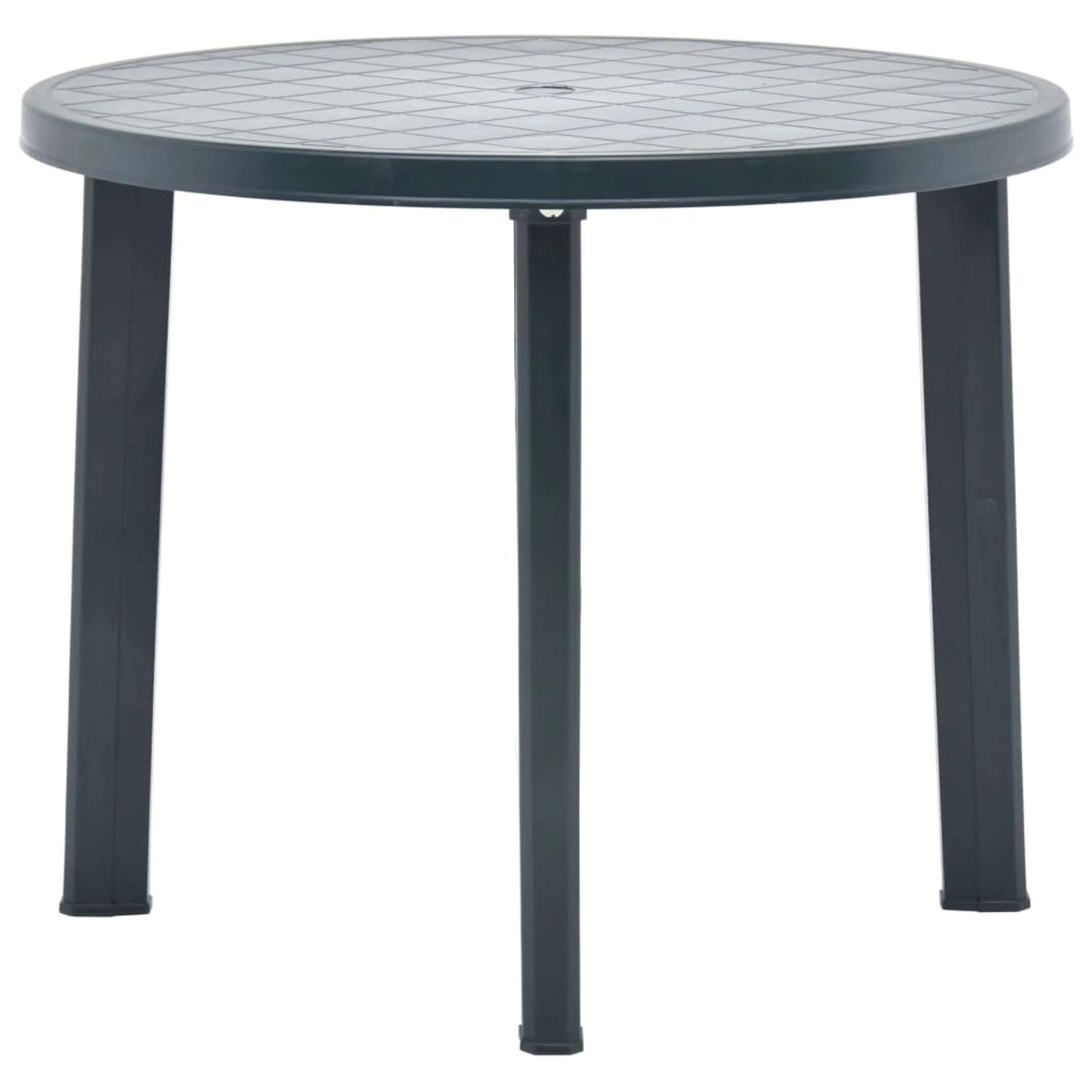 vidaXL Gartentisch Grün 89 cm Kunststoff 48806 günstig online kaufen