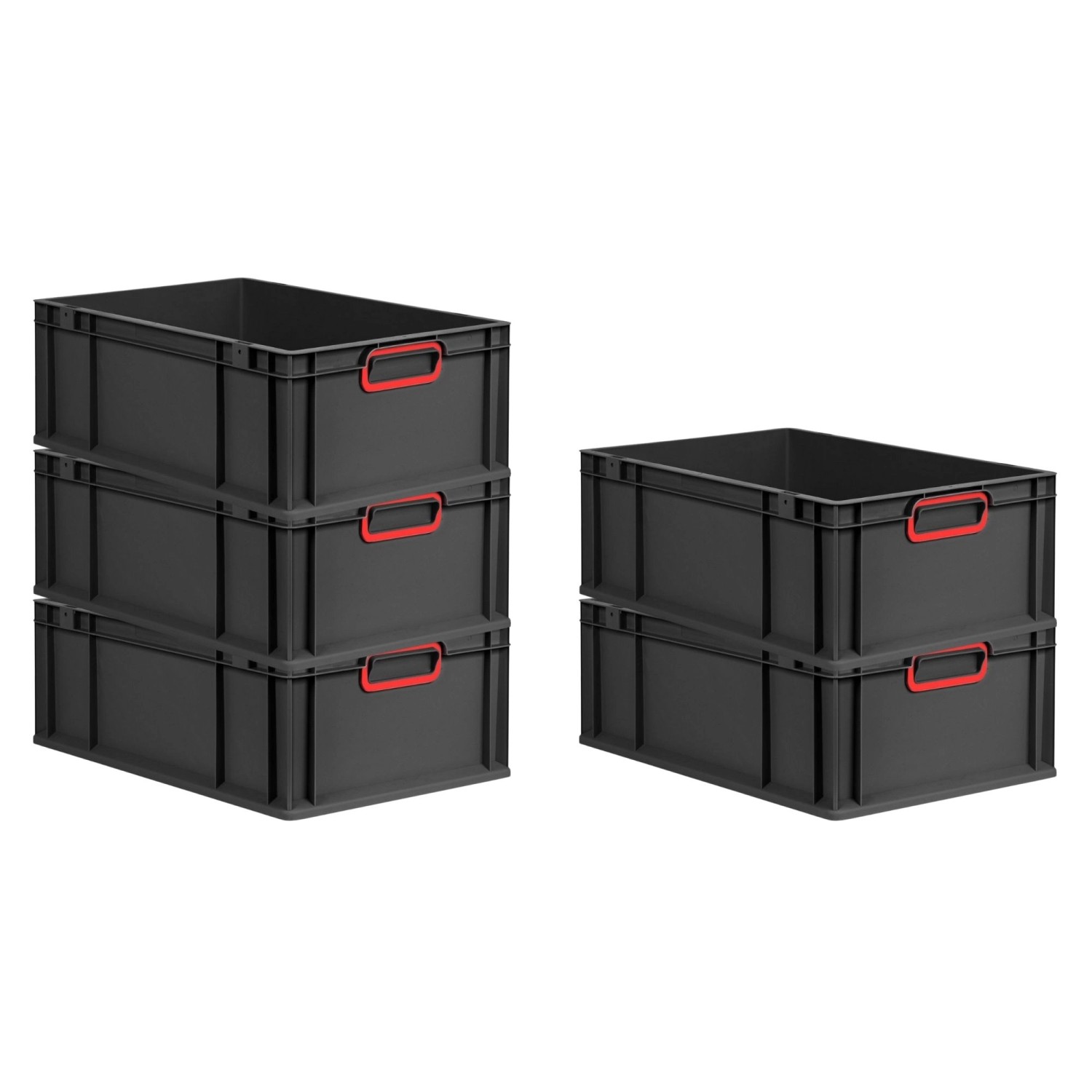 PROREGAL SparSet 5x Eurobox Nextgen Color HxBxT 22x40x60cm 44 Liter Griffe günstig online kaufen