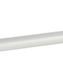 Wenko Badetuchhalter Basic, Edelstahl, weiß, 60 cm, zur Wandmontage.