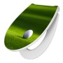 Banjado Premium WC-Sitz mit Golfball-Motiv und Absenkautomatik.