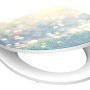 Schütte WC-Sitz Duroplast HG Magic Light mit Absenkautomatik und Glitzer-Motiv.