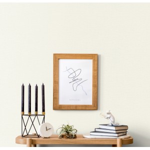 Erismann Vliestapete Casual Chic, Uni Weiß, Textilstruktur. Dekorative Tapete für Wohnräume.