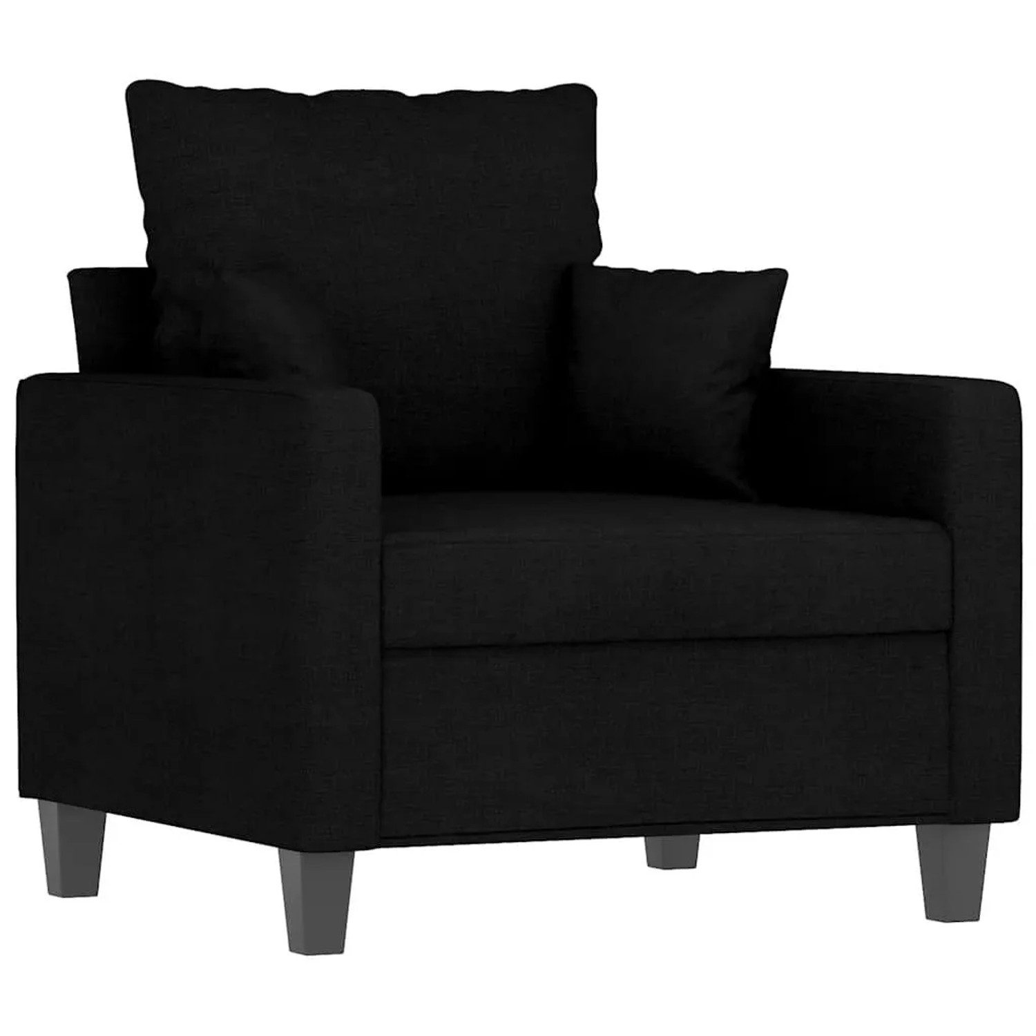vidaXL Sessel Schwarz 60 cm Stoff 359255