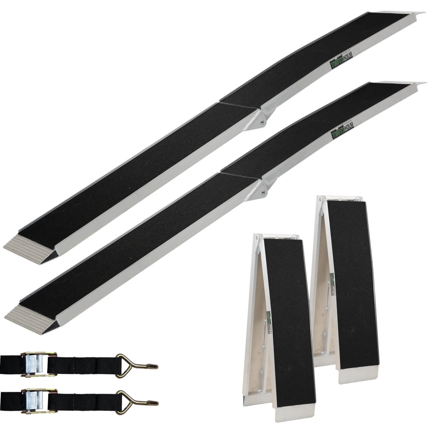 TRUTZHOLM 2x Auffahrrampe Klappbar 228 cm Traglast 680 kg Anti Rutsch