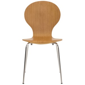 DELUKE 4er Set Besucherstuhl ATHENS Holz Eiche 43x45x86cm Konferenzstuhl Wartezimmerstuhl Bürostuhl