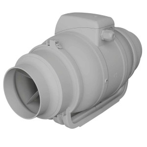 VLANO Kanalventilator STREAM 100/125 mm, zweistufig, für Zu- und Abluftanlagen. 