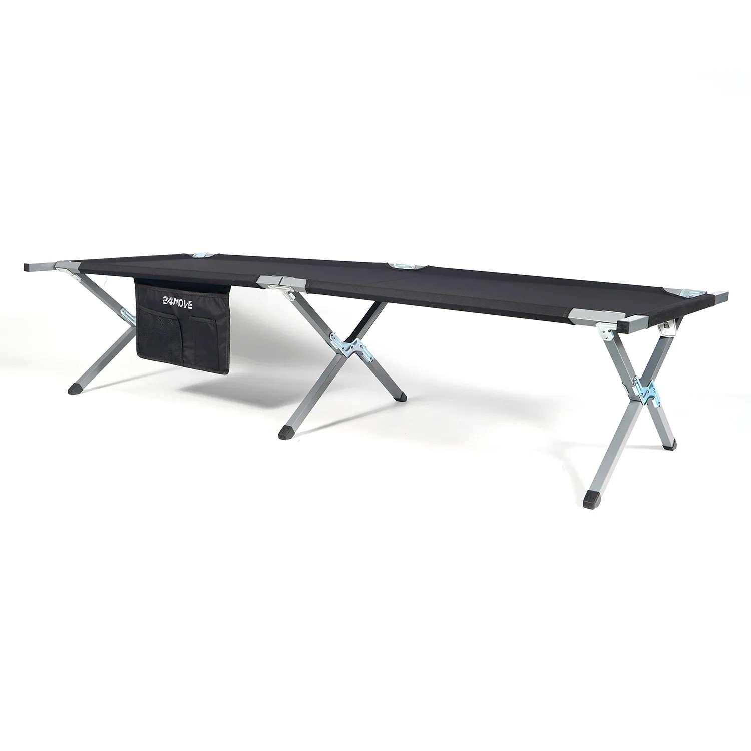 Denotip Campingbett XXL – Klappbar – 200 Kg Belastung – Mit Kissen – Oxford-Stoff