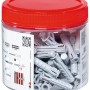 fischer Spreizdübel SX Plus 8x40, 80 Stück im transparenten Behälter mit rotem Deckel.