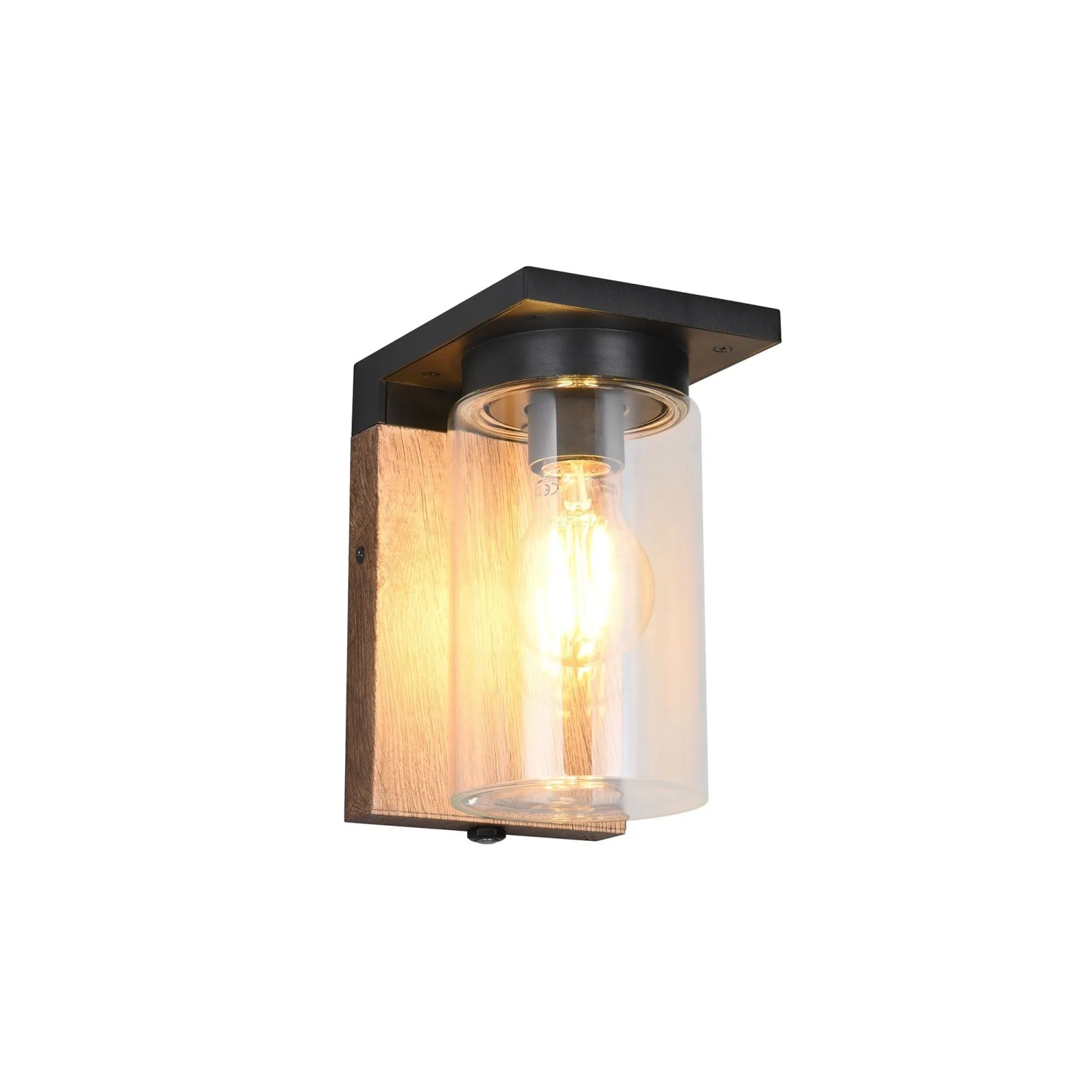 Trio LED-Wandleuchte Ardila Holzoptik 11,5 cm x 19 cm x 15 cm