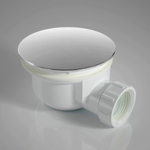 Aurlane Ablauf für Duschtasse, 90 mm Durchmesser, aus Kunststoff.